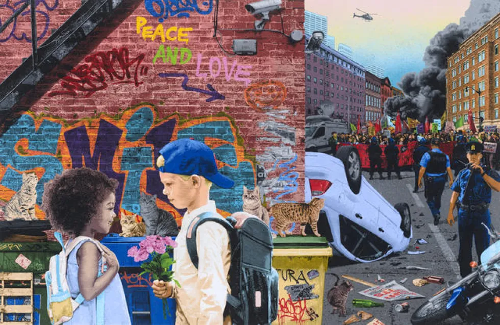 «STMTS: Power of Innocence» | Η πρώτη δημόσια έκθεση του Έλληνα street artist στη Νέα Υόρκη